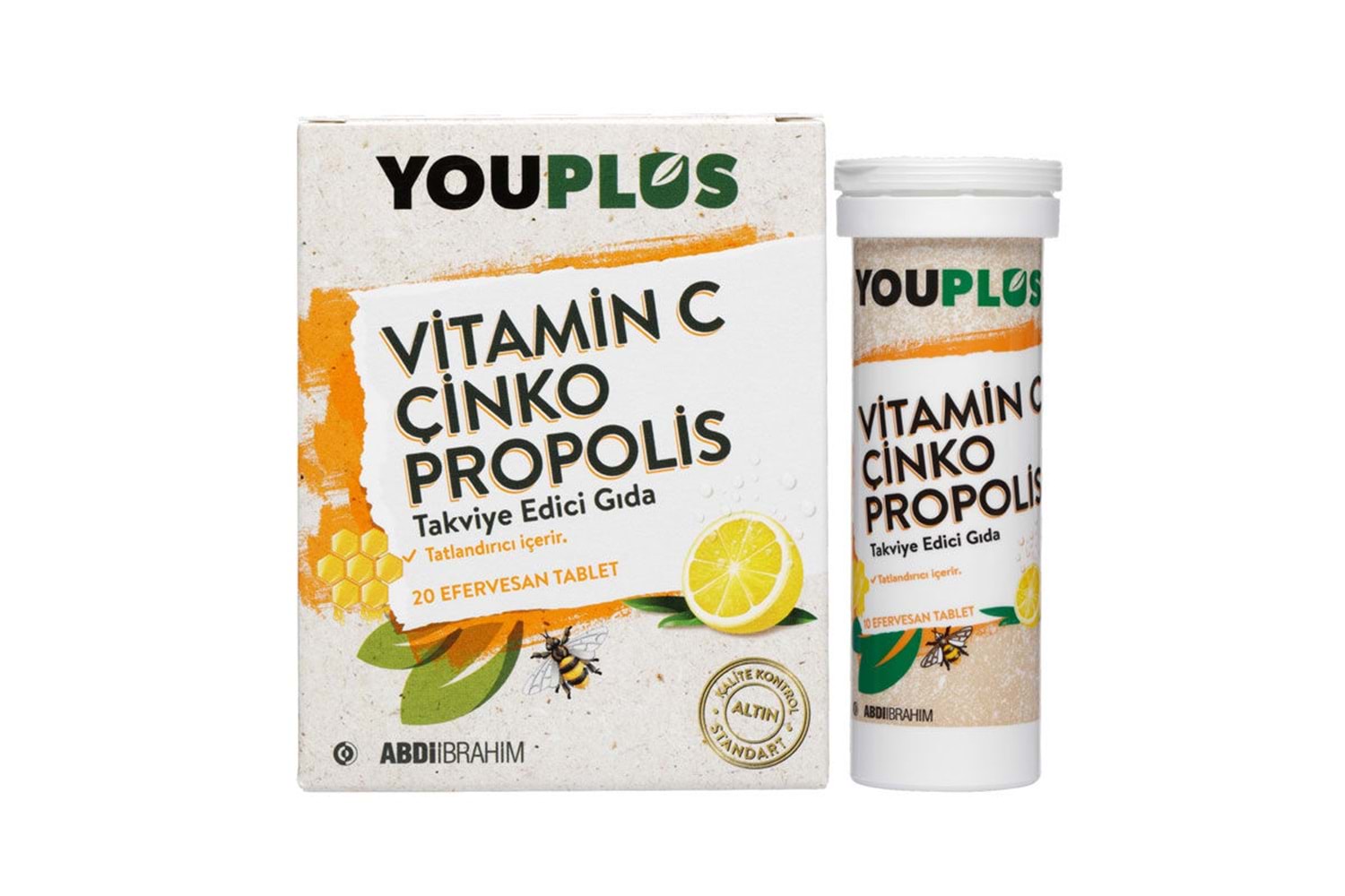 Youplus Vitamin C Çinko Propolis 20 Efervesan Tablet