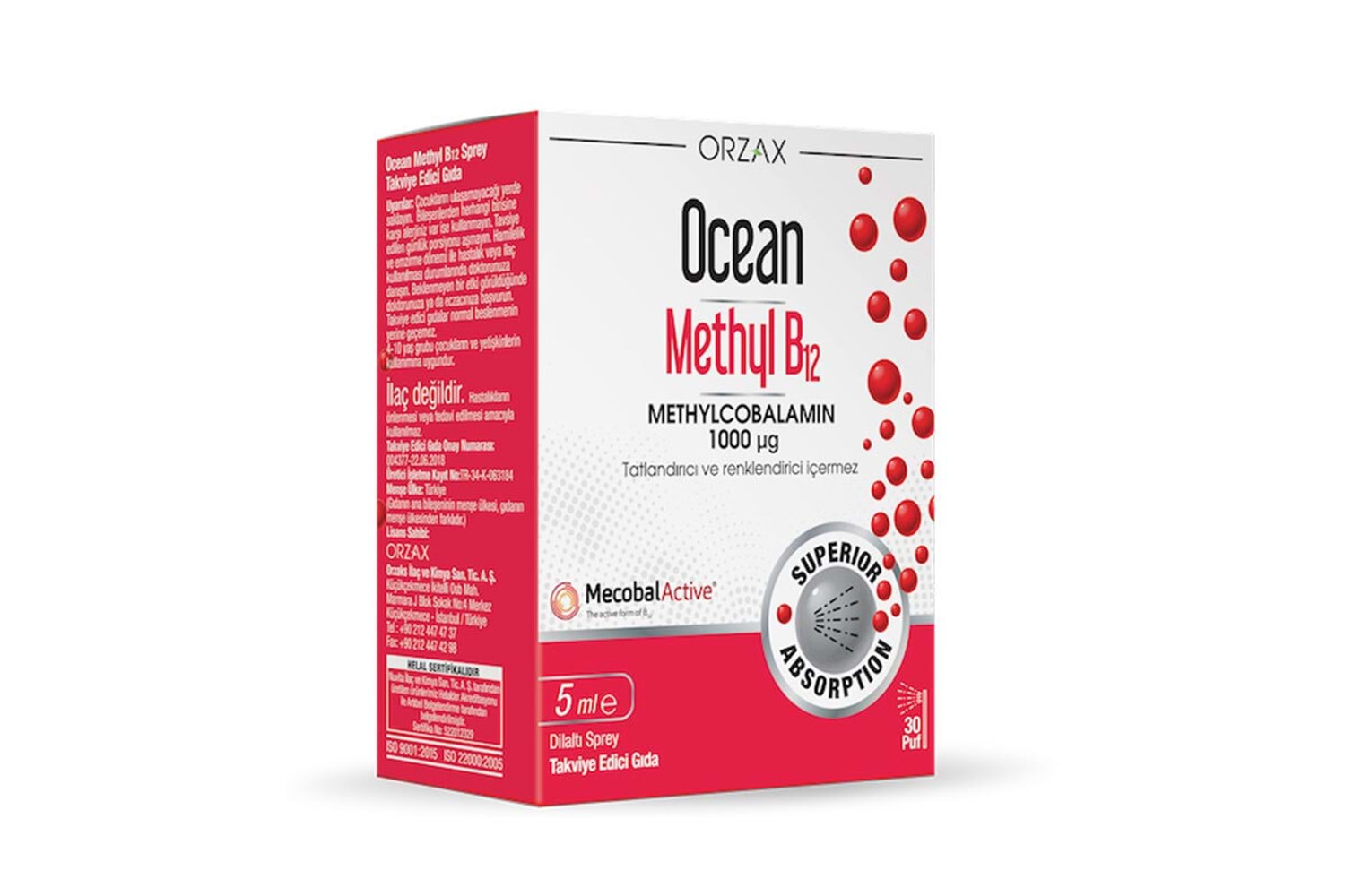 Ocean Methyl B12 Sprey 1000 mg 5 ml