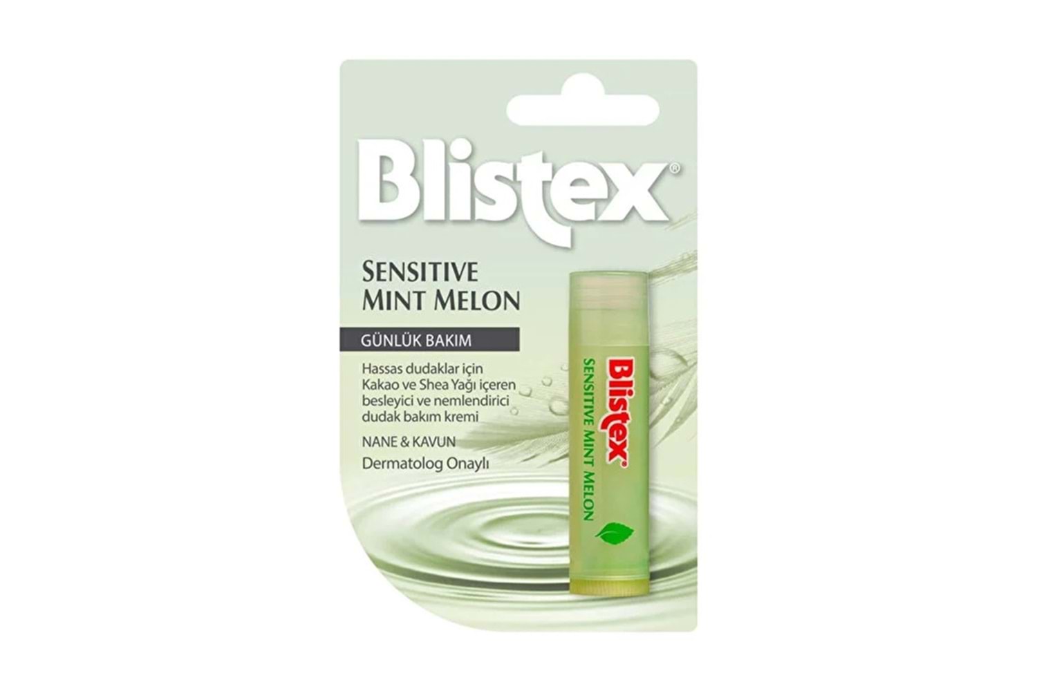 Blistex Sensitive Mint Melon Kakao ve Shea Yağı İçeren Besleyici Nemlendirici Dudak Bakım Kremi 4.25gr