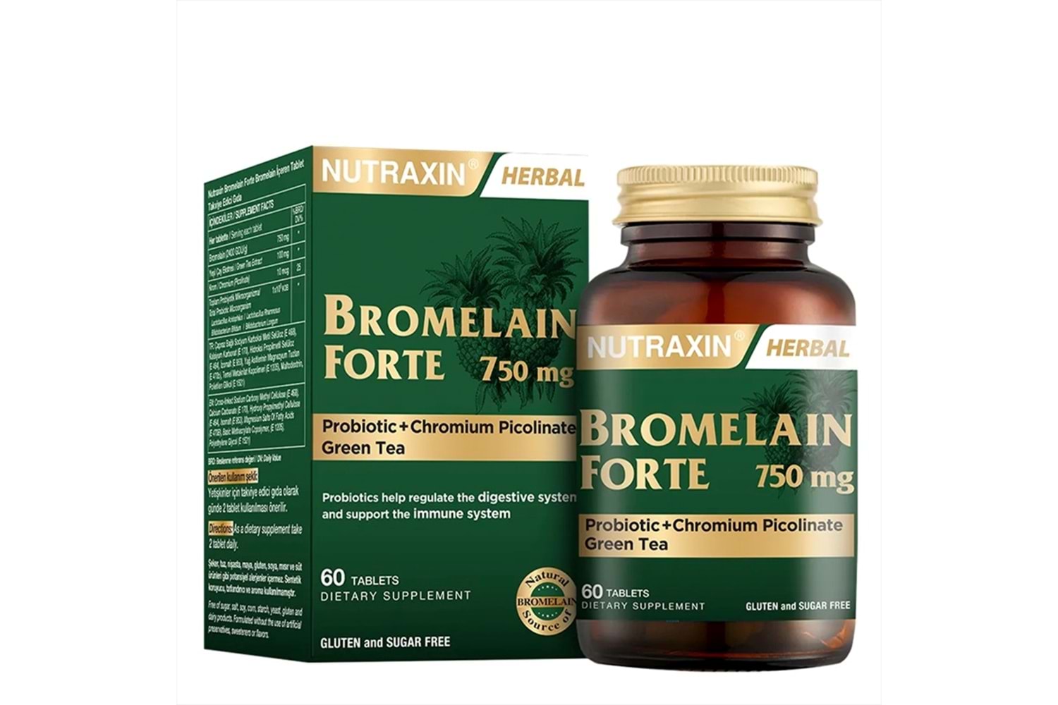 Nutraxin Bromelain Forte 60 Tablet