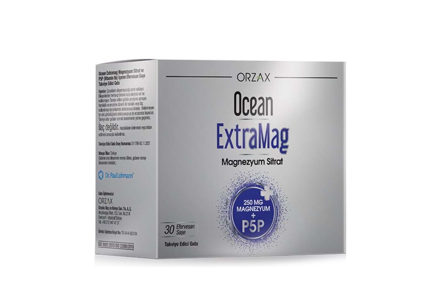 Ocean Extramag Magnezyum Sitrat 250 mg + P5p 30 Saşe
