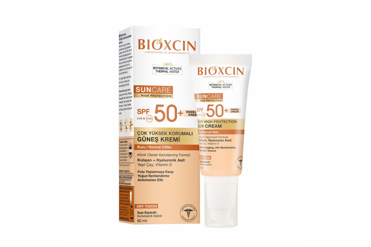 Bioxcin Sun Care Güneş Krem Renkli Yüksek Korumalı Kuru & Normal Ciltler İçin SPF50+ 50 ml