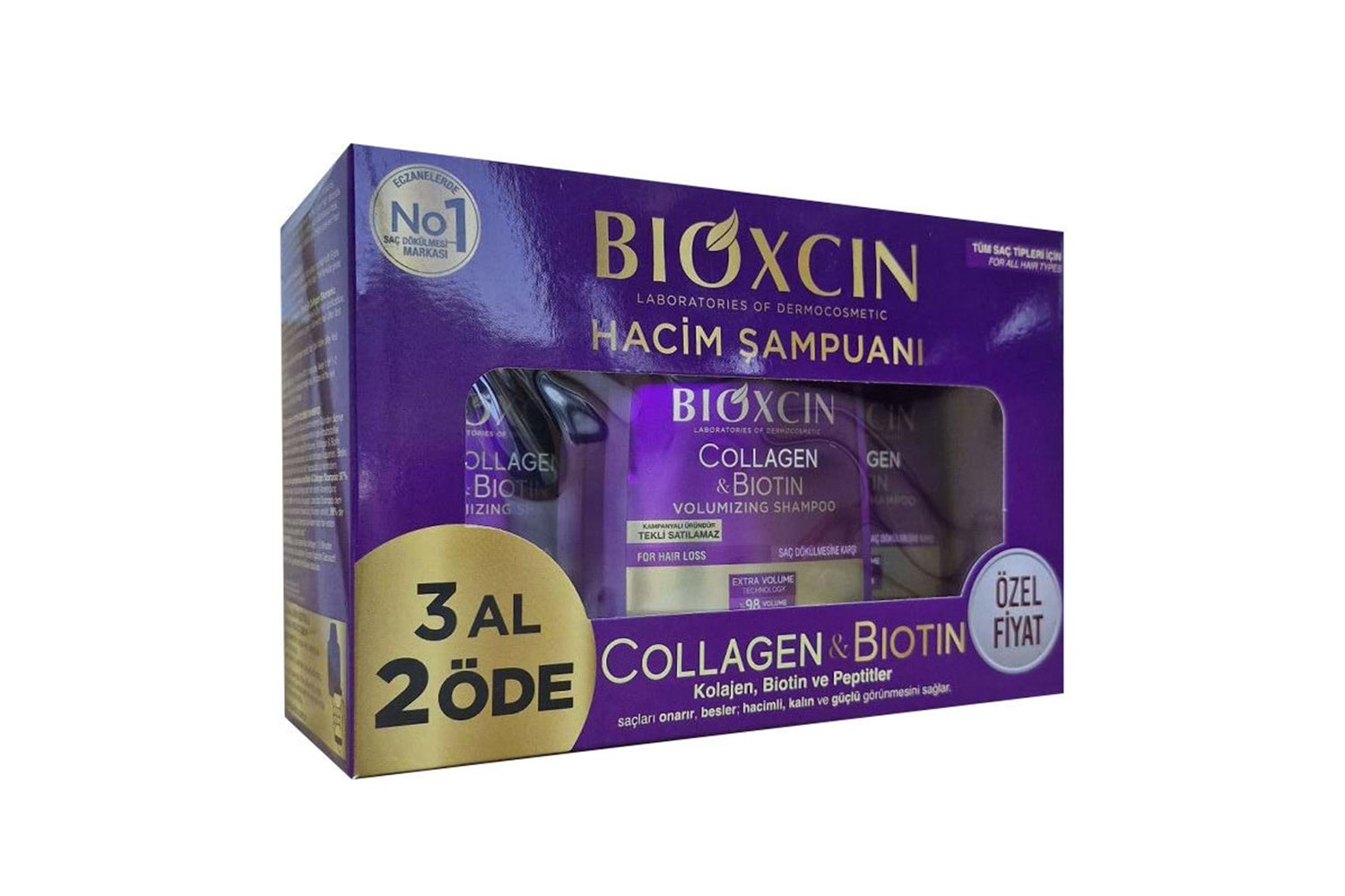 Bioxcin Collagen & Biotin Hacim Şampuanı 300 ml - 3 Al 2 Öde