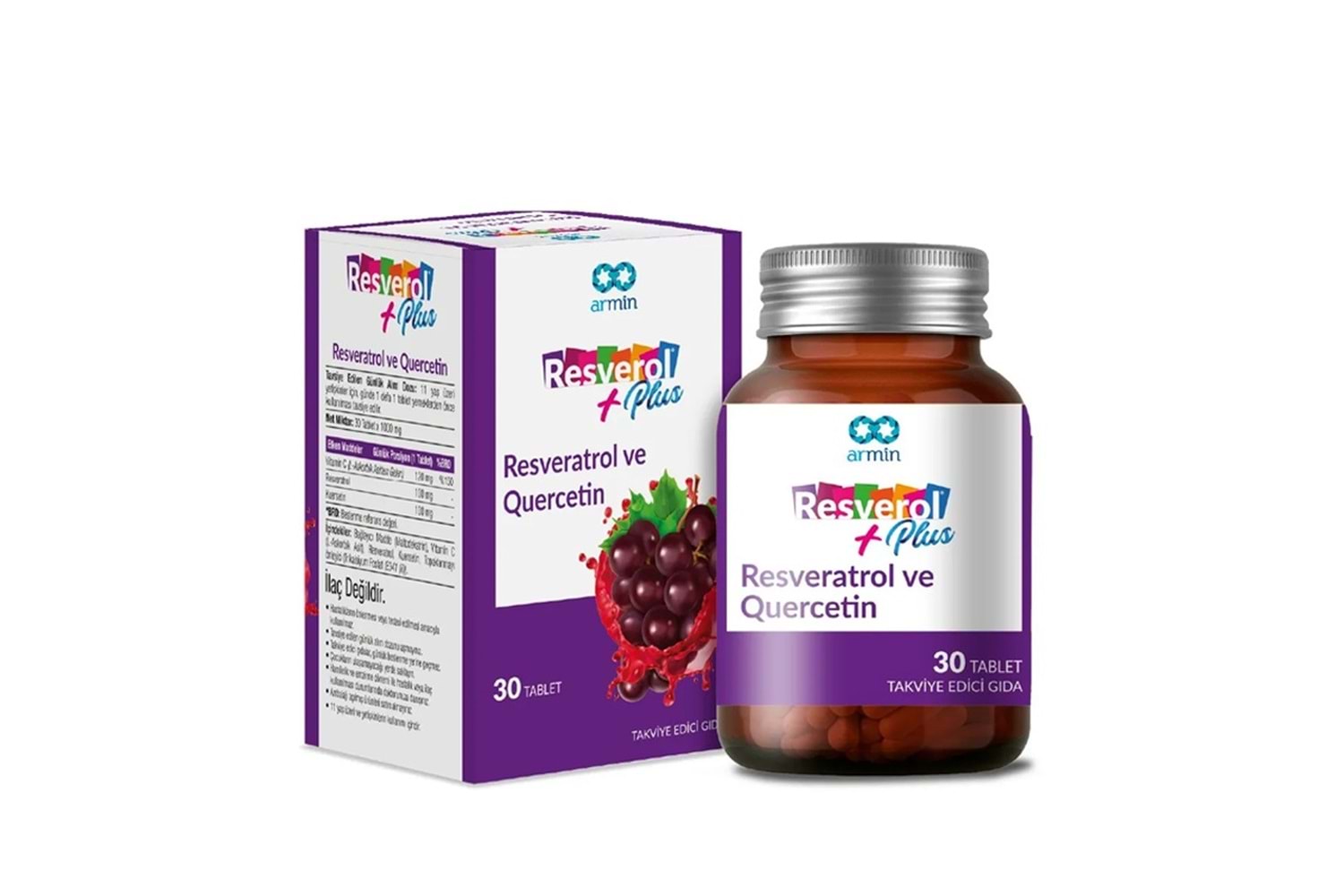 Armin Resverol Plus Quercetin 30 Tablet