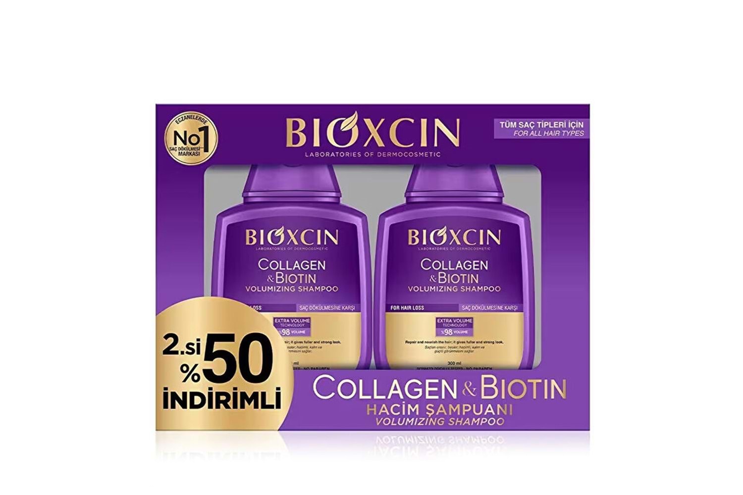 Bioxcin Collagen & Biotin Şampuan 300 ml - İkincisi %50 İndirimli