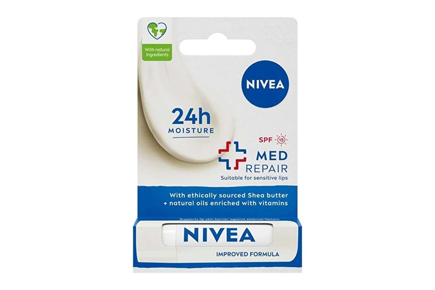Nivea Bakım Yapan Dudak Bakım Kremi SPF 15 Med Repair 4,8 gr