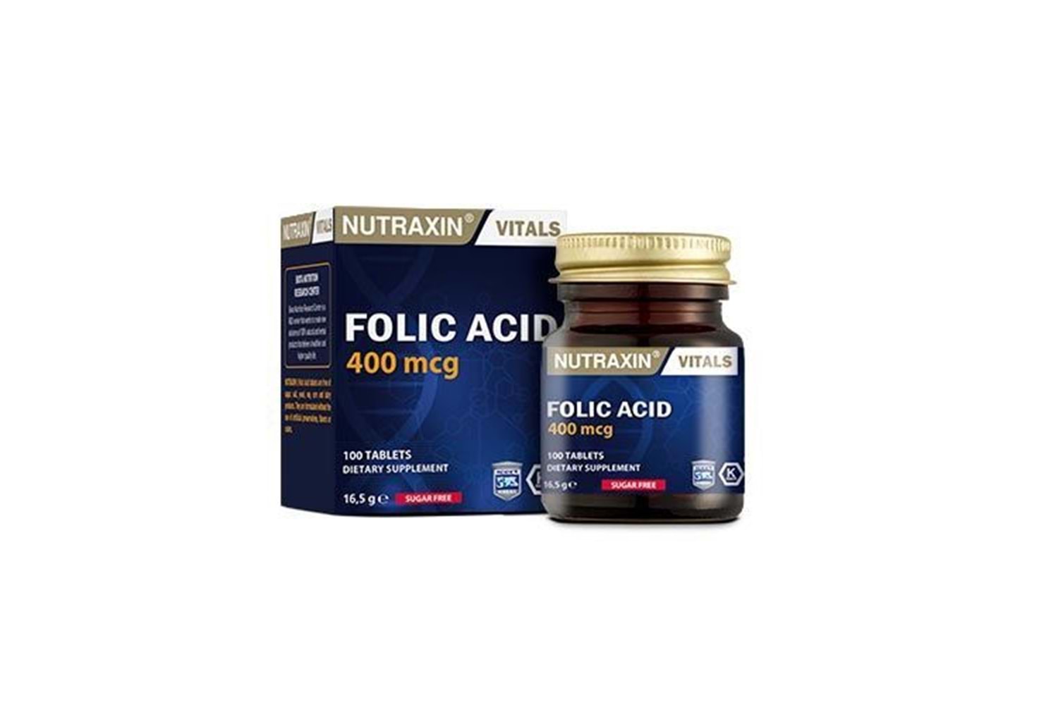 Nutraxin Folic Acid 400 mcg 100 Tablet