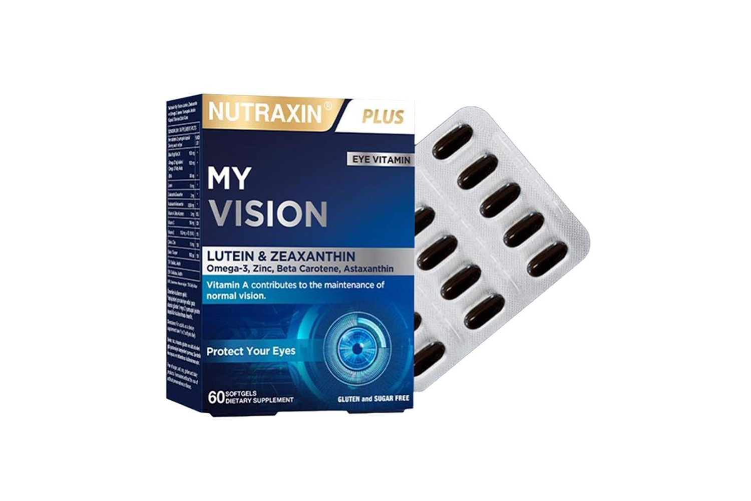 Nutraxin Plus My Vision Göz Vitamini Lutein Zeaksantin 60 Kapsül