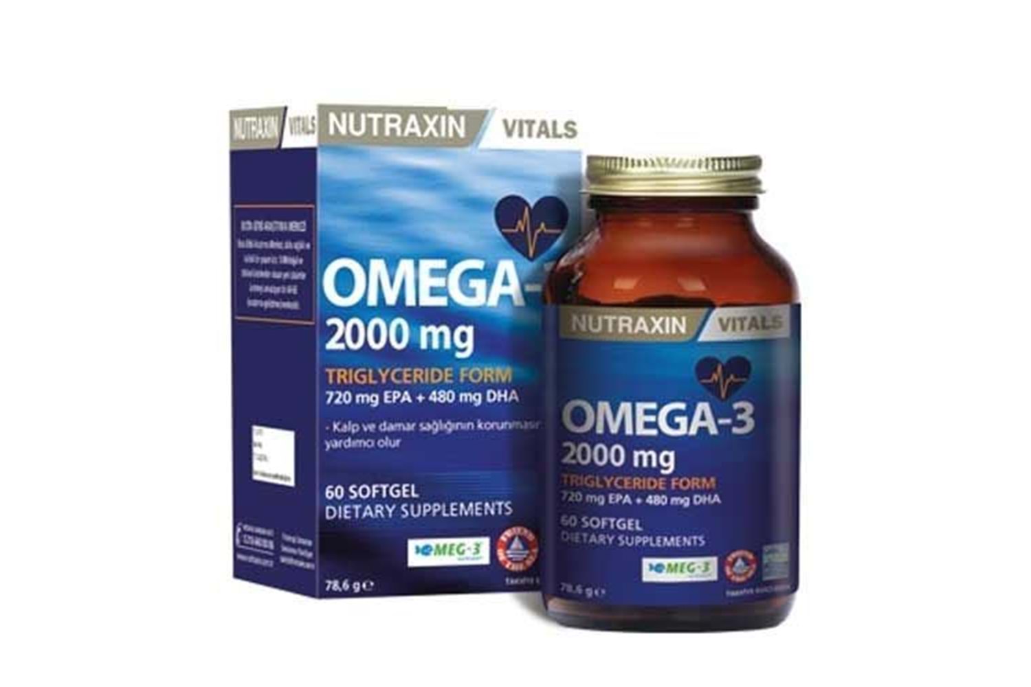Nutraxin Omega-3 2000 mg 60 Kapsül