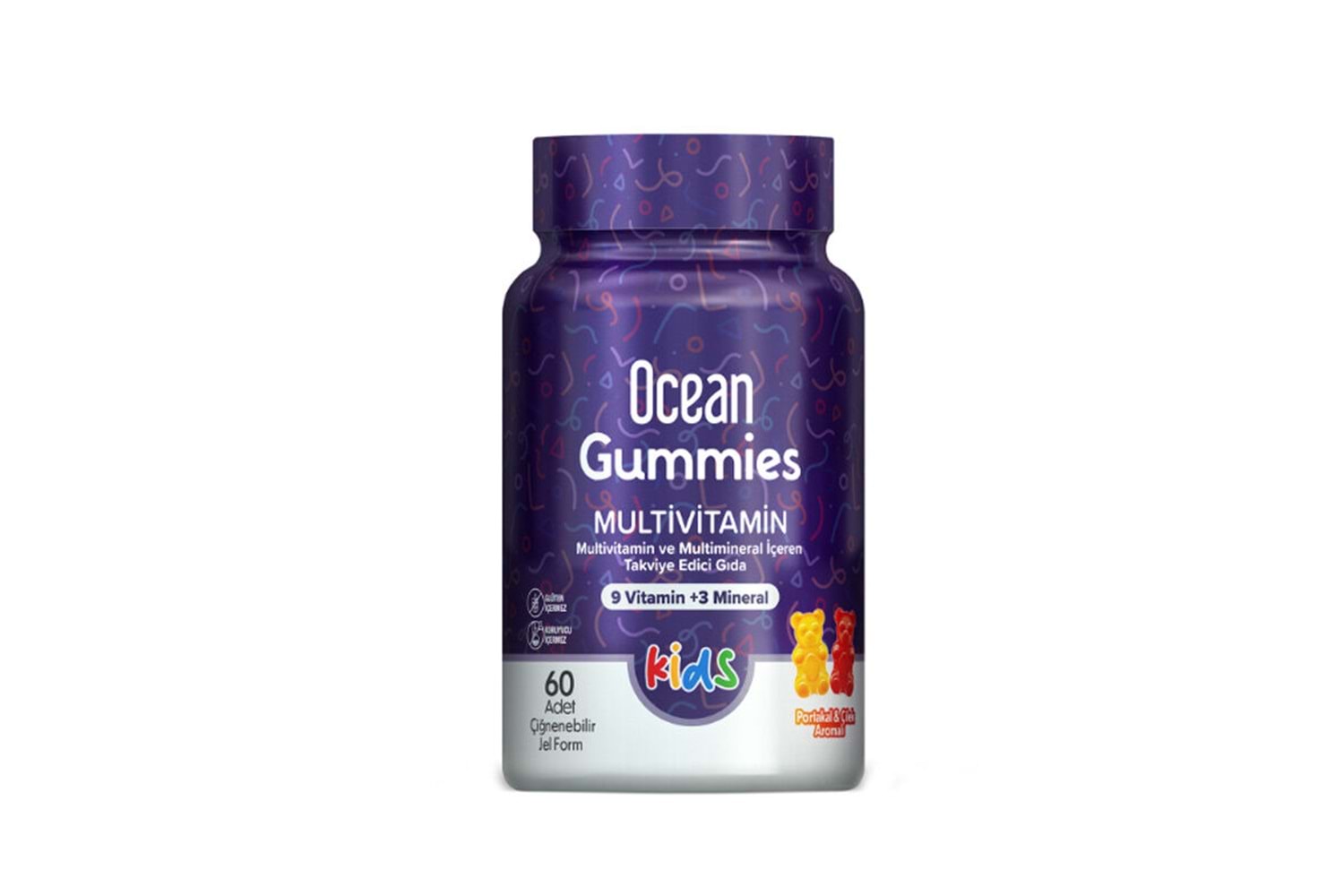 Ocean Gummies Multivitamin Kids 60 Çiğnenebilir Jel Form