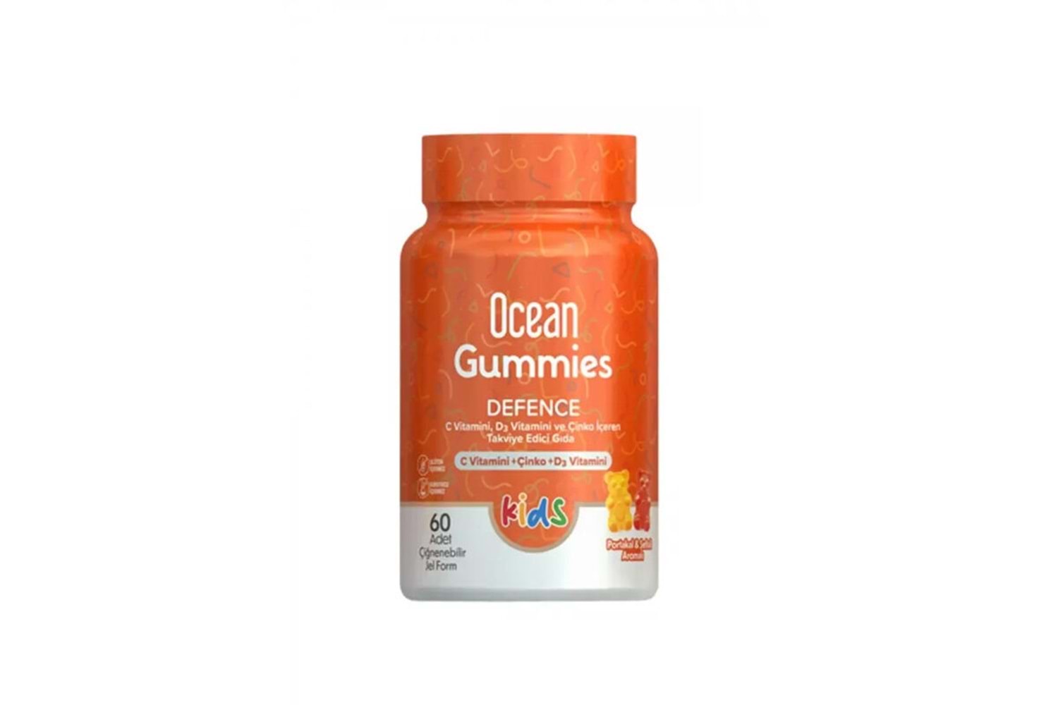 Ocean Gummies Defence 60 Adet Çiğnenebilir Form
