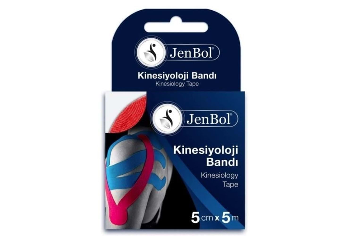 Jenbol Kinesiology Tape Ağrı Bandı 5 cm x 5 m - Siyah