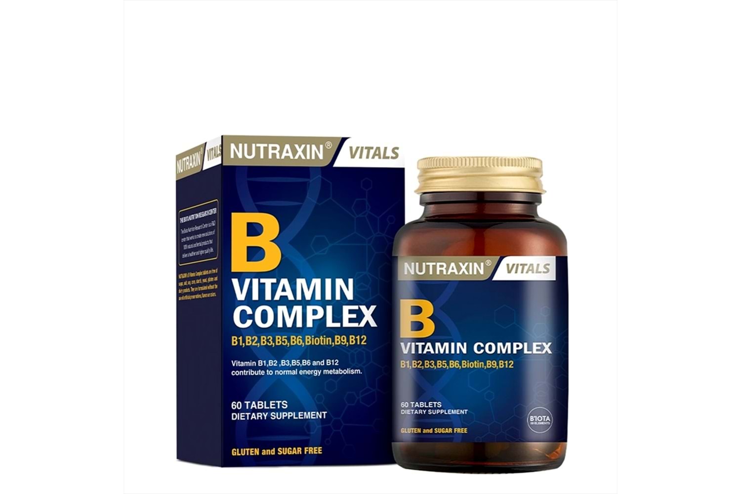 Nutraxin B Complex Vitamin 60 Kapsül