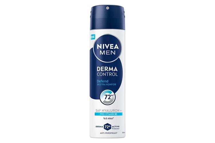 Nivea Men Erkek Sprey Deodorant Derma Control Defend 150 ml