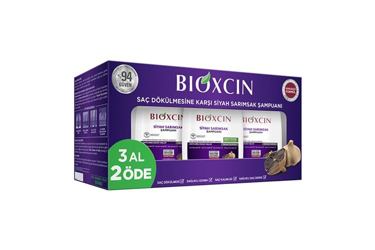 Bioxcin Siyah Sarımsak Şampuanı 300 ml - 3 Al 2 Öde