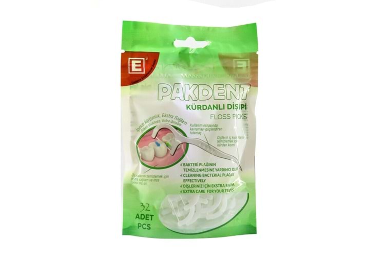 Pakdent Kürdanlı Diş İpi 32'li