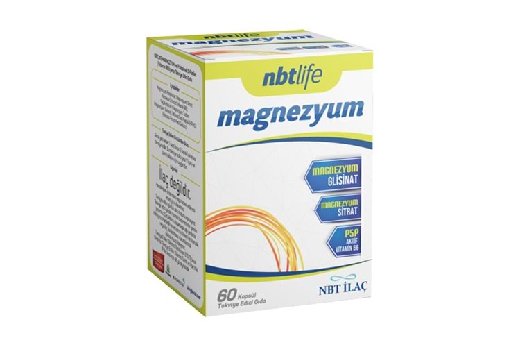 NBT Life Magnezyum Bisglisinat ve Sitrat 60 Kapsül