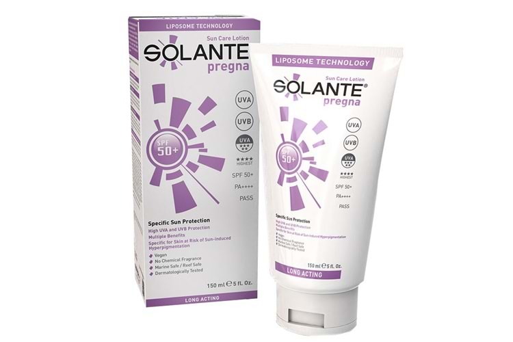 Solante Pregna Hamilelere Özel Güneş Losyonu SPF50 150 ml