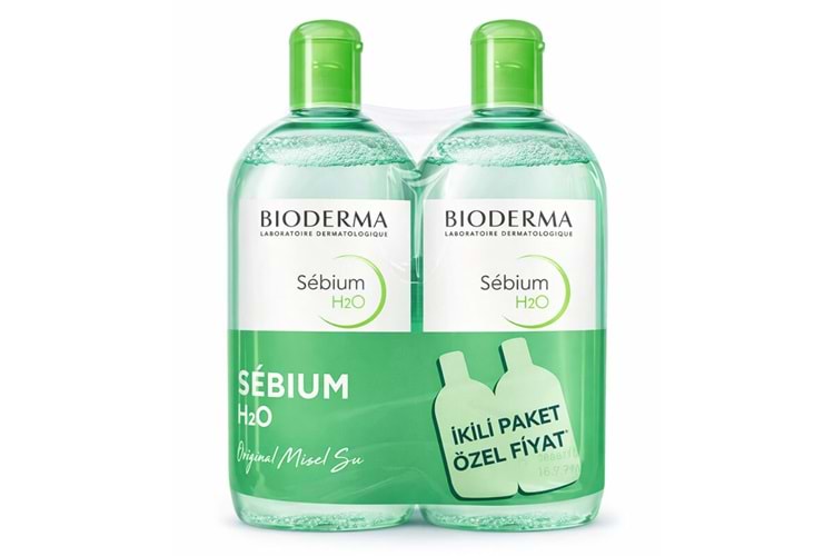 Bioderma Sebium H2O 500 ml - İkili Paket