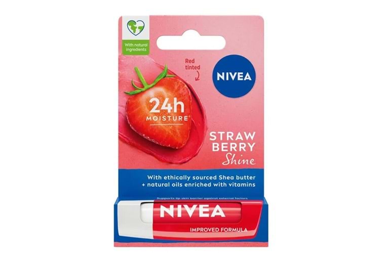 Nivea Çilek Aromalı Dudak Bakım Kremi 4.8 gr