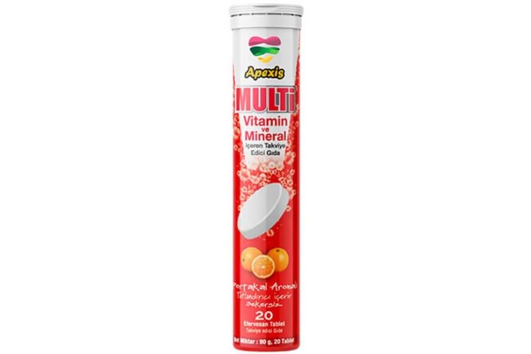 Apexis Multivitamin Efervesan 20 Tablet