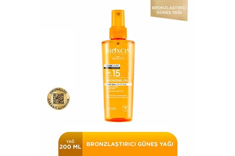 Bioxcin Sun Care Bronzlaştırıcı Güneş Yağı SPF15 200 ml