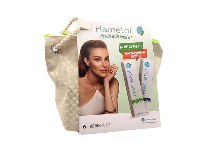 Hametol Cilt Bakım Onarıcı Krem 30 gr Kofre + Makyaj Çantası Hediyeli