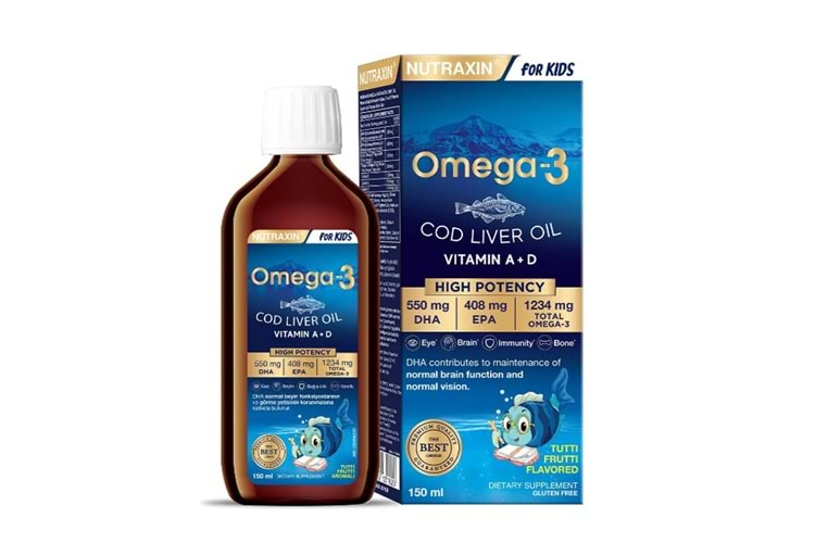 Nutraxin Omega 3 Şurup Karışık Meyve Aromalı 150 ml
