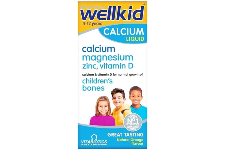 Wellkid Calcium Liquid Şurup 150 ml