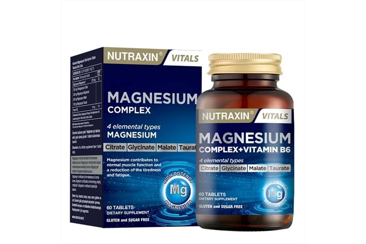 Nutraxin Magnesium Complex Vitamin B6 60 Tablet