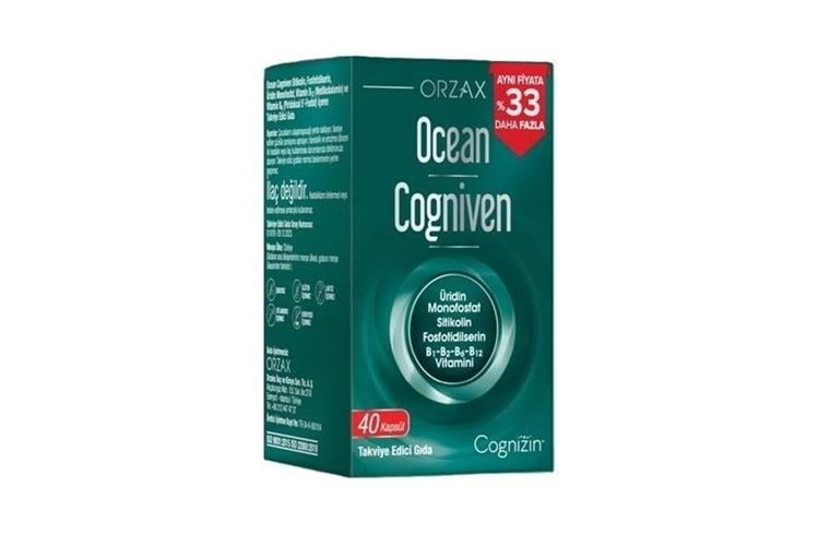 Ocean Cogniven 40 Kapsül - %33 Daha Fazla Etiketli