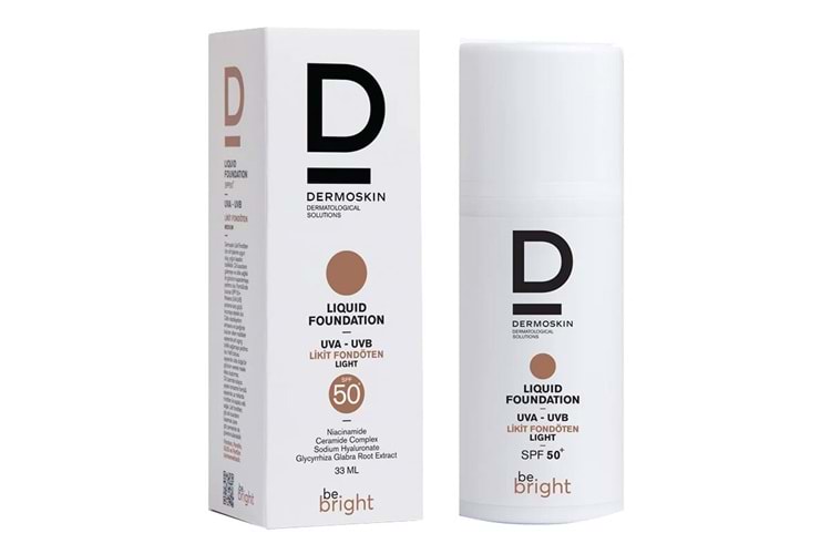 Dermoskin Be Bright Likit Fondöten Light SPF50 33 ml
