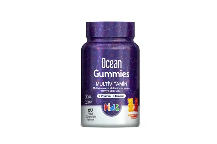 Ocean Gummies Multivitamin Kids 60 Çiğnenebilir Jel Form