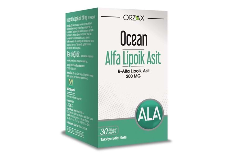 Ocean Alfa Lipoik Asit 200 mg 30 Tablet