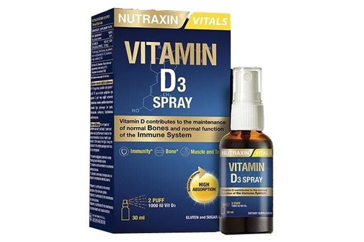 Nutraxin Vitamin D3 Sprey 1000 IU 30 ml