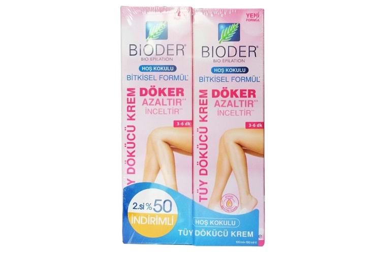 Bioder Tüy Dökücü Krem Kadınlara Özel 100 ml - 2 Adet
