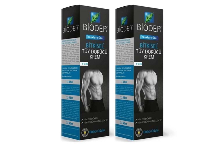 Bioder Tüy Dökücü Krem Erkek 100 ml 2'li