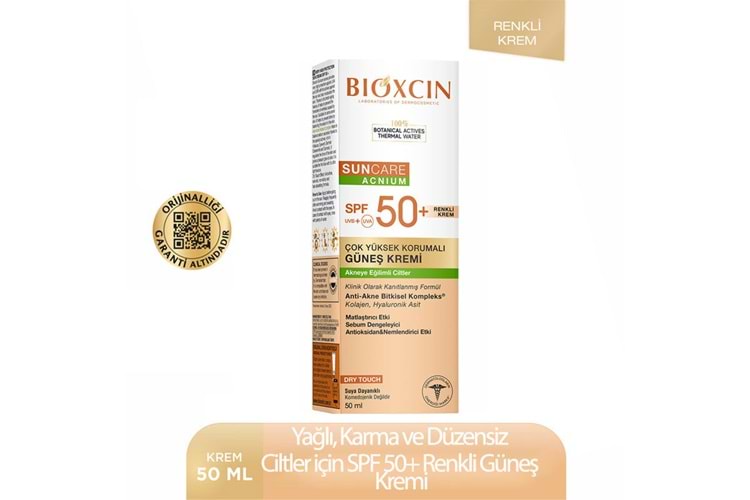 Bioxcin Suncare Güneş Kremi Tint SPF 50+ 50 ml