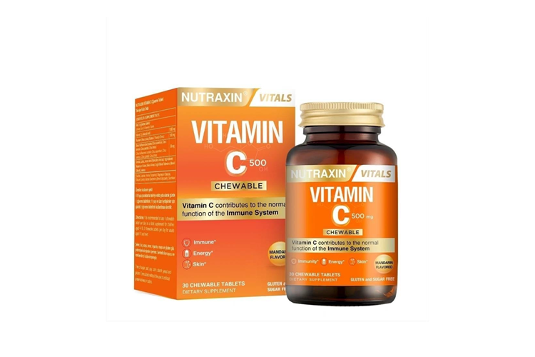 Nutraxin Vitamin C 500 mg 30 Çiğneme Tablet