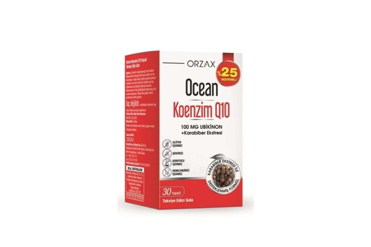 Ocean Koenzim Q10 30 Kapsül