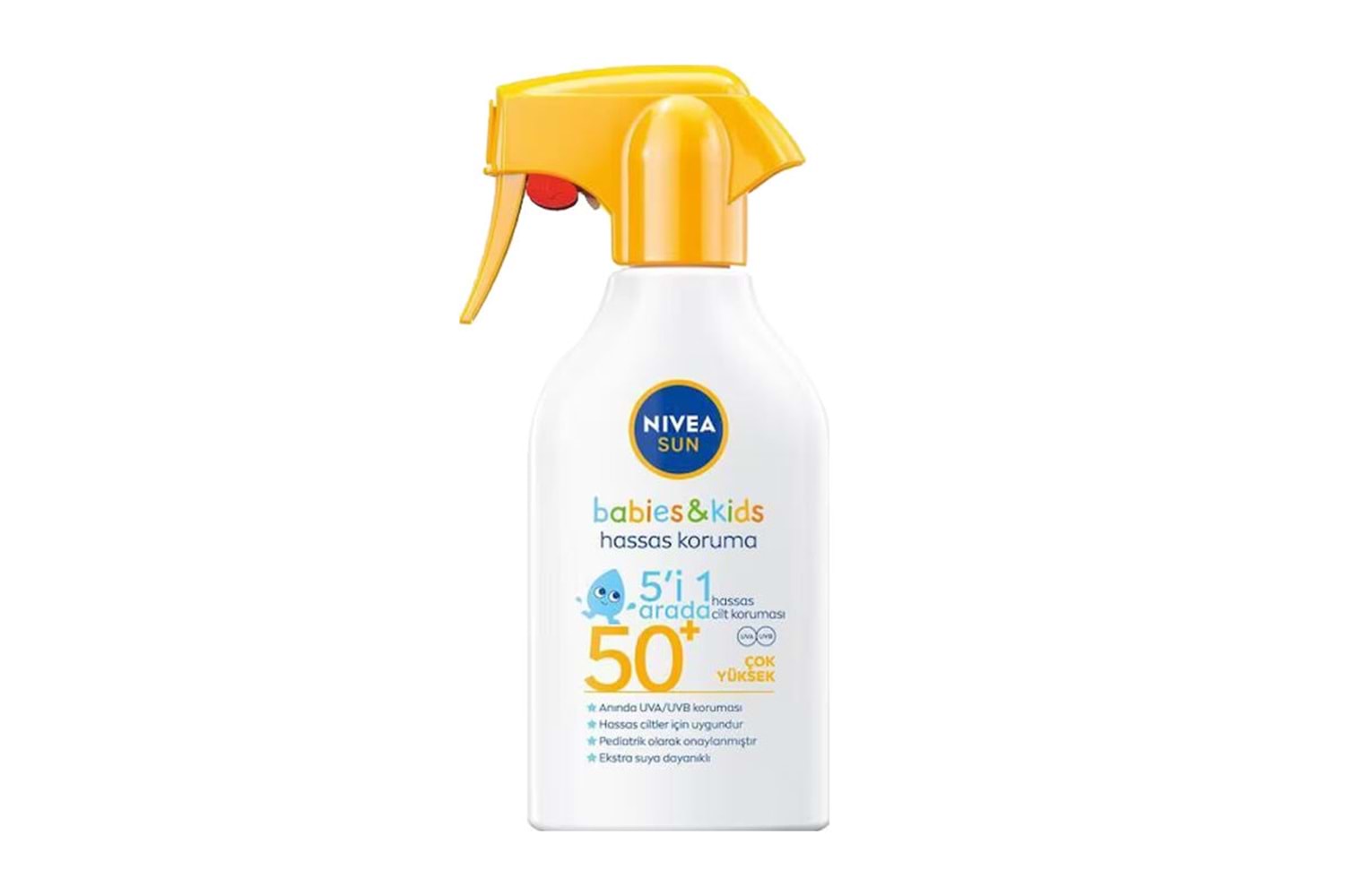 Nivea Baby Bebek ve Çocuklar İçin Güneş Spreyi Hassas Güneş Koruması Ekstra Suya Dayanıklı SPF50 270 ml