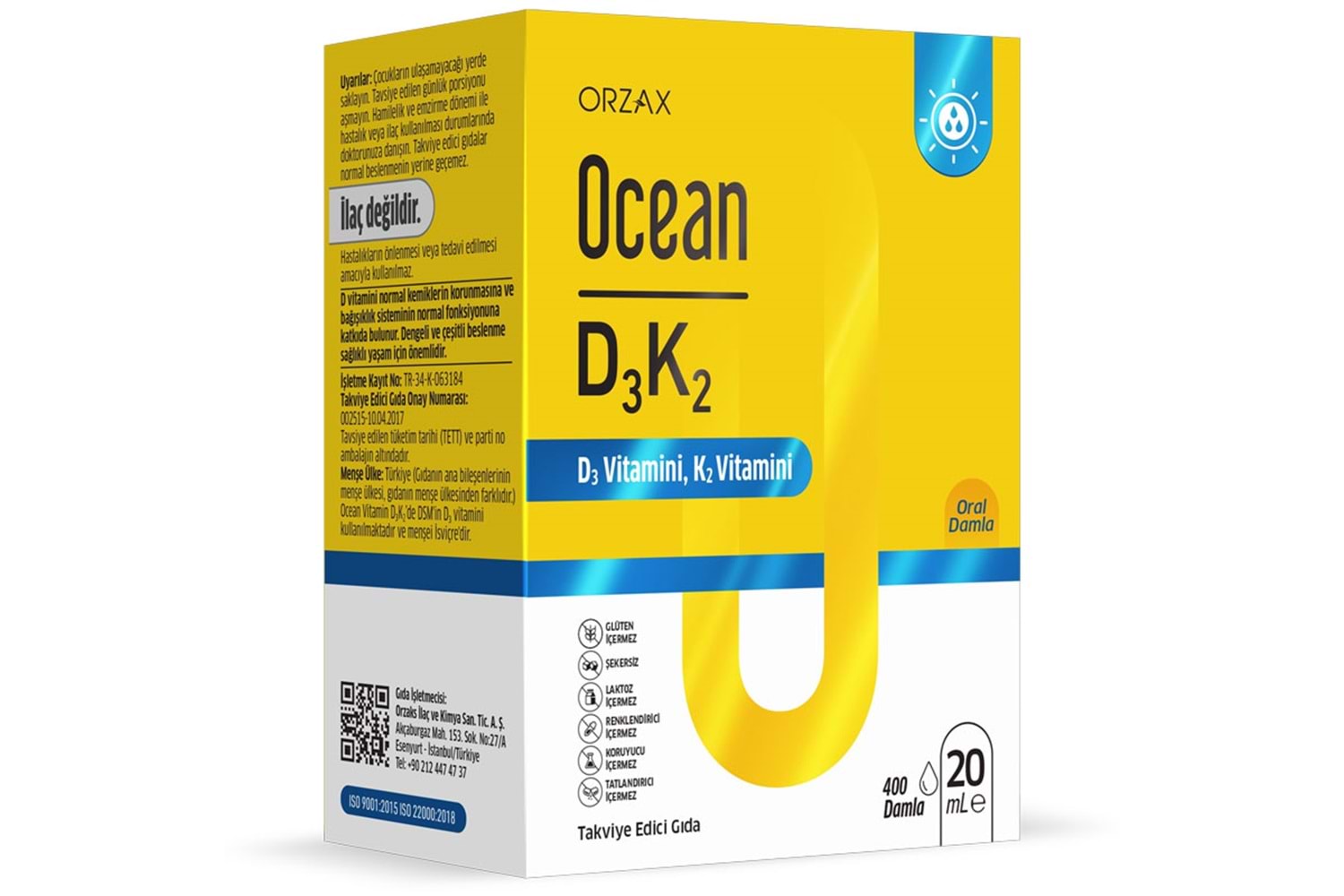 Ocean D3K2 Damla 20 ml