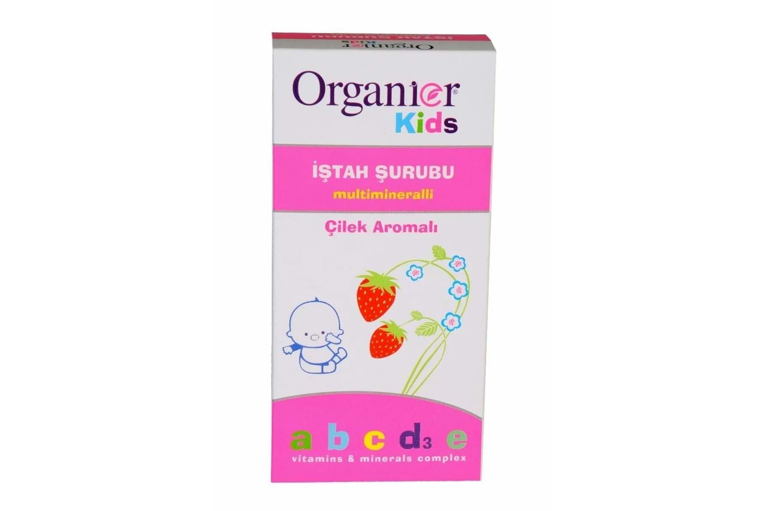 Organier Kids Çilek Aromalı İştah Açıcı Şurup 200 ml