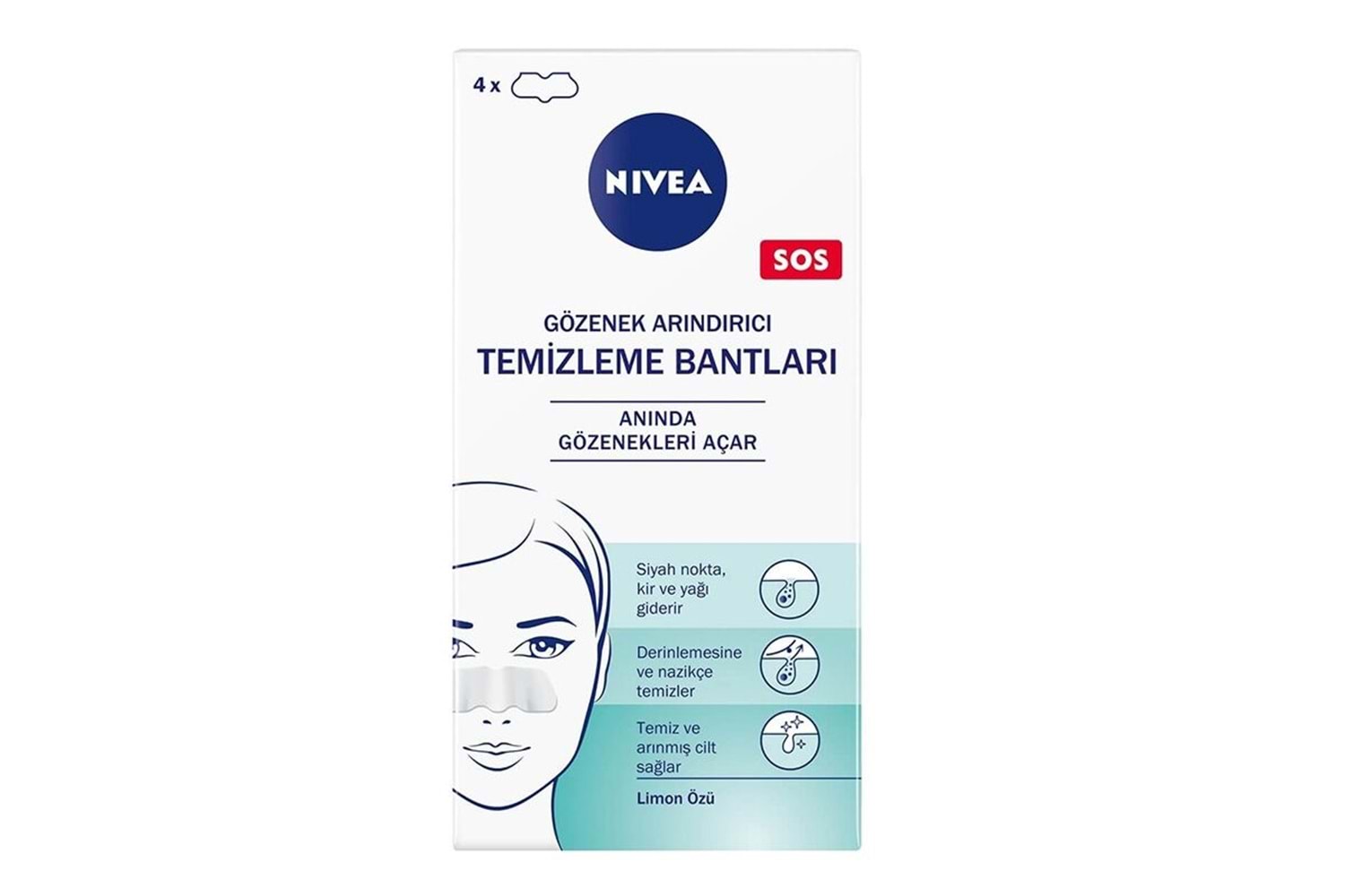 Nivea Gözenek Arındırıcı Temizleme Bantları 4 Adet