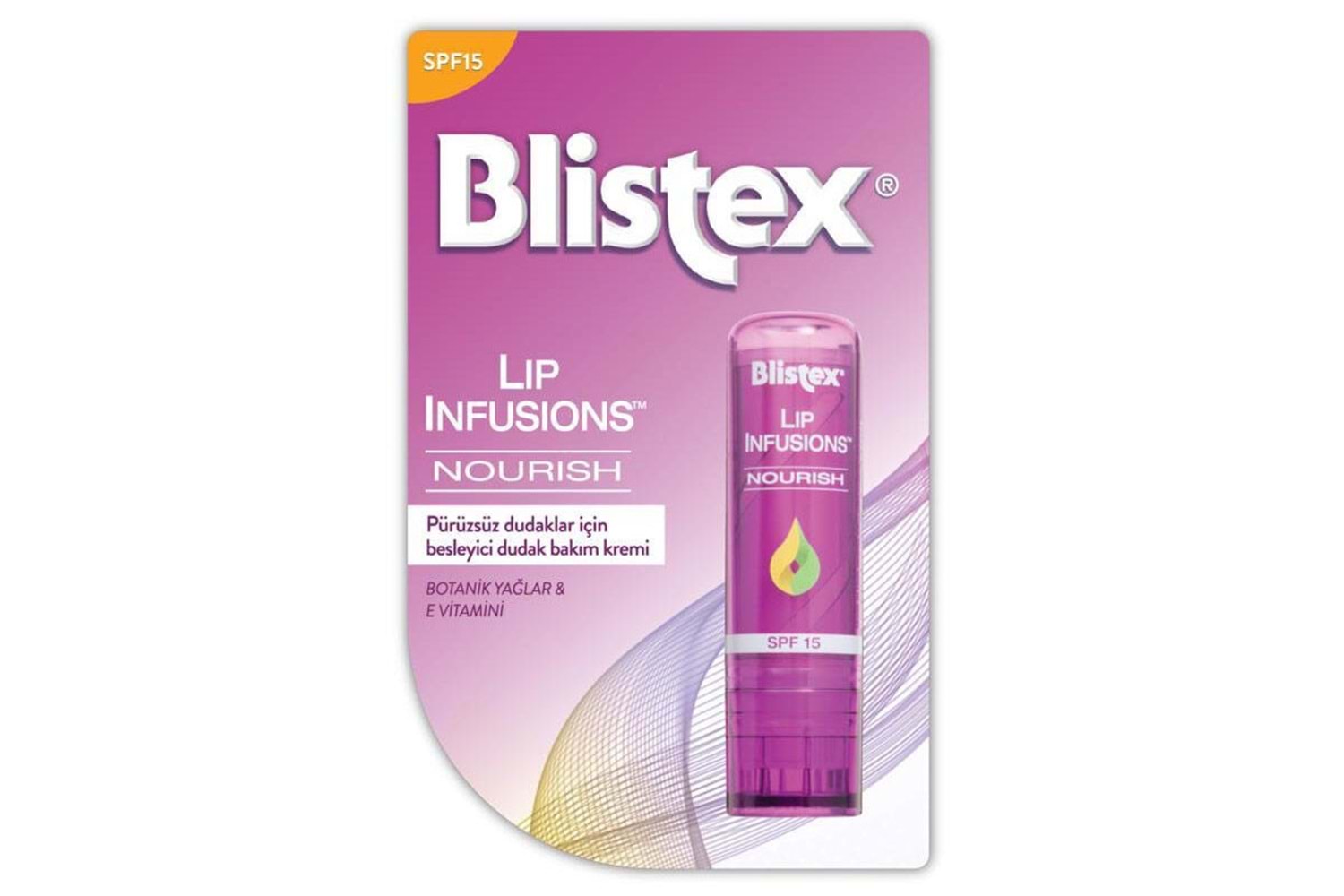 Blistex Lip Infusions Nourish SPF 15 Pürüzsüz Dudaklar İçin Besleyici Dudak Bakım Kremi 3.7gr