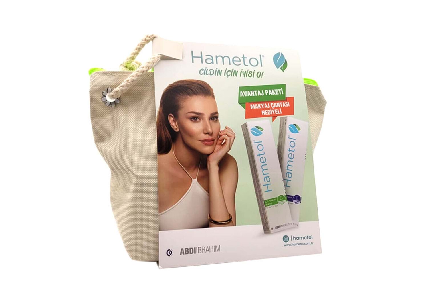 Hametol Cilt Bakım Onarıcı Krem 30 gr Kofre + Makyaj Çantası Hediyeli