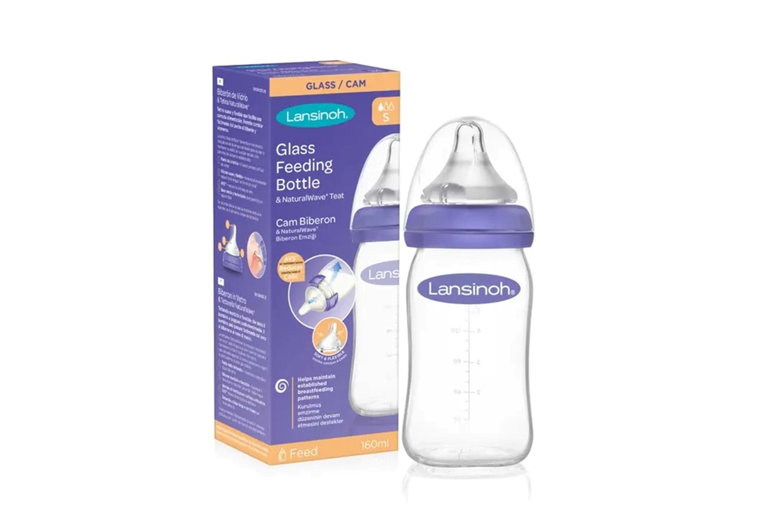 Lansinoh Cam Biberon 160 ml