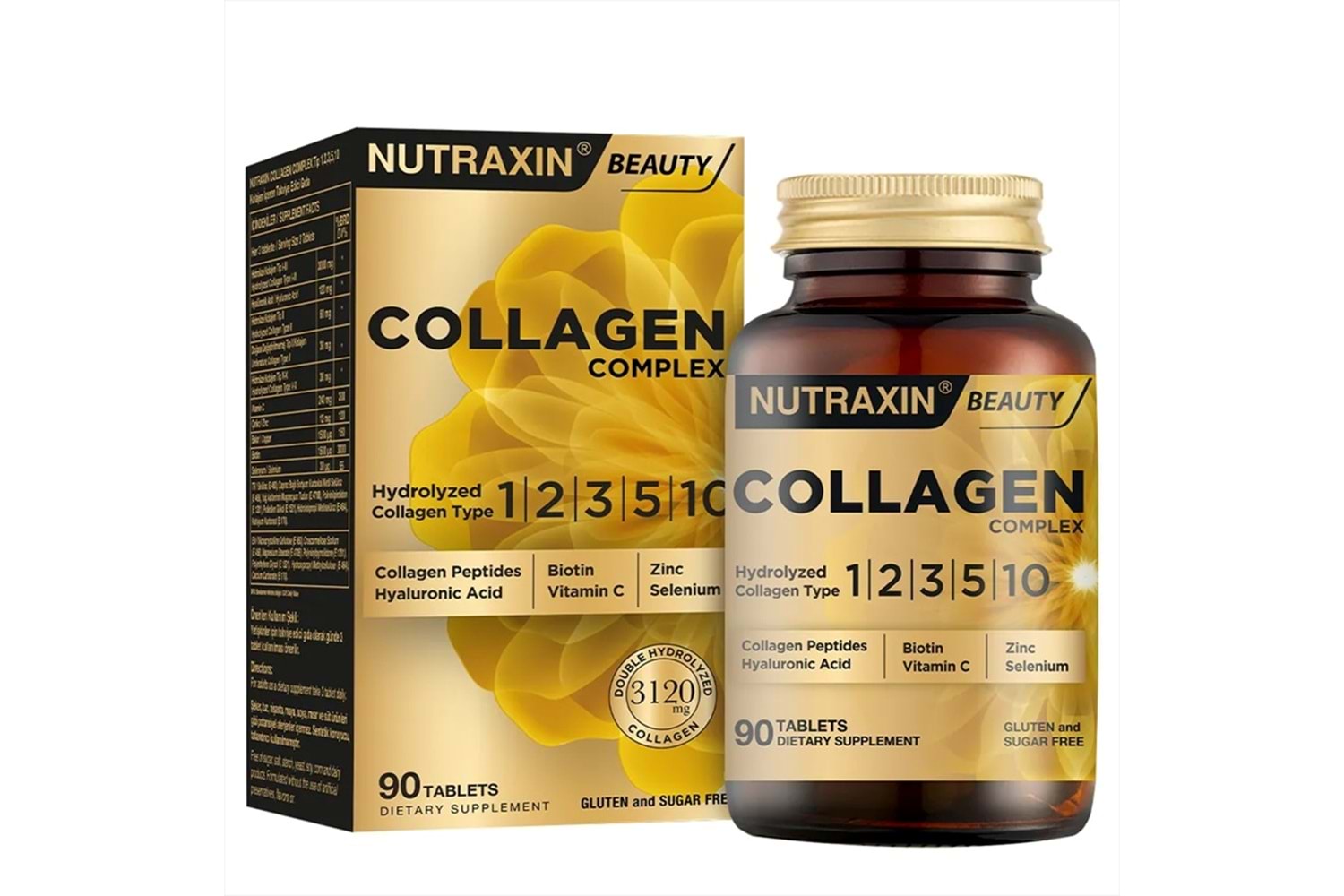 Nutraxin Collagen Complex Tip 1-2-3-5-10 3120 mg 90 Tablet