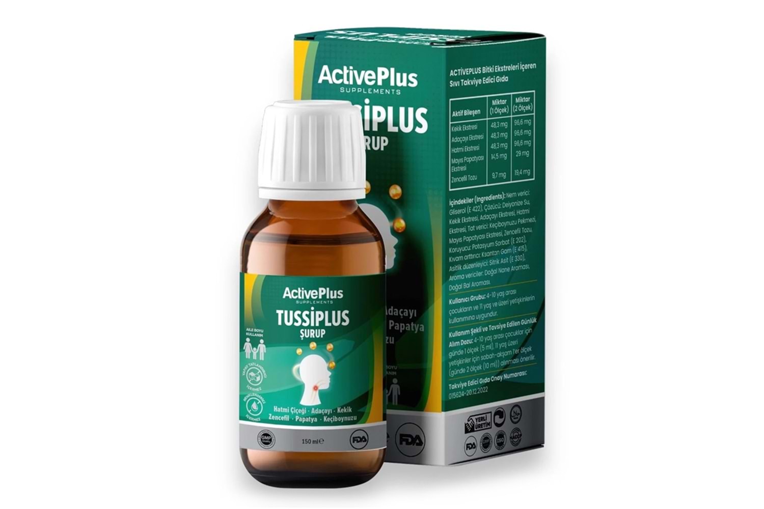 Active Plus Tussiplus Şurup 150 ml