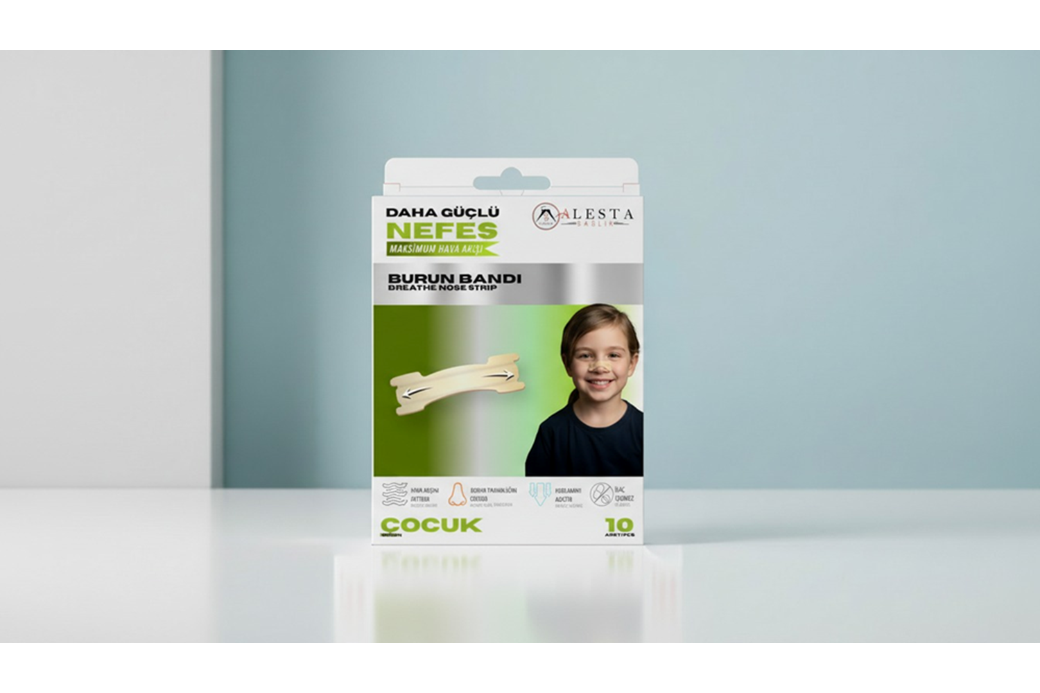 Alesta Sağlık Burun Bandı Çocuk 10'lu